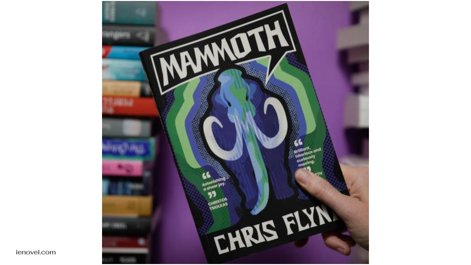 หนังสือเล่มใหม่ของคริส ฟลินน์ เรื่อง Mammoth เต็มไปด้วยอารมณ์ขันที่ตัดตอนและการแสดงตัวละครที่ชวนให้นึกถึงเรื่องราวที่นำเสนอมุมมองใหม่ๆ เกี่ยวกับบทเรียนเก่าๆ และที่สำคัญที่สุดคือความหวัง